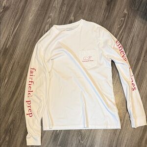 Vineyard Vines White Long Sleeve Tee